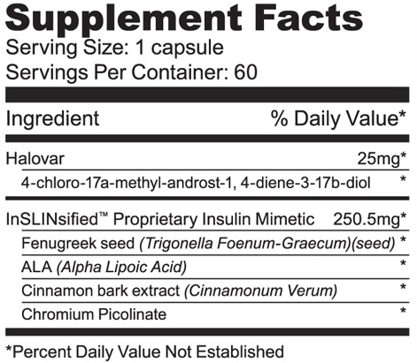 Halovar - Tabela Nutricional - Jacaré Suplementos