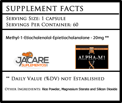 Alpha-M1 - Dynamic Formulas - Tabela Nutricional