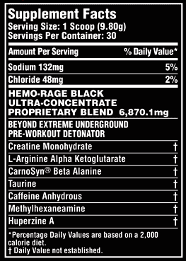 Hemo Rage Tabela Nutricional