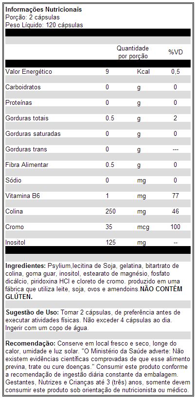 Ripped Fast - Universal - Tabela Nutricional